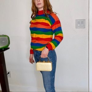 80s/90s fancy Gold baby purse